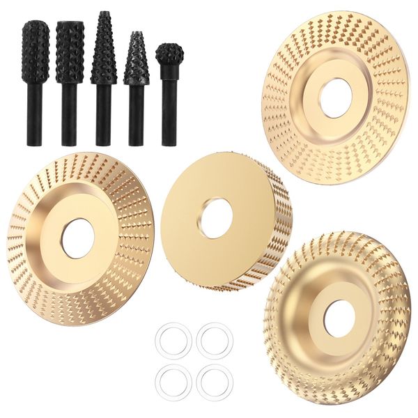 13Pcs Wood Carving Disc Set Bushing Angle Grinder