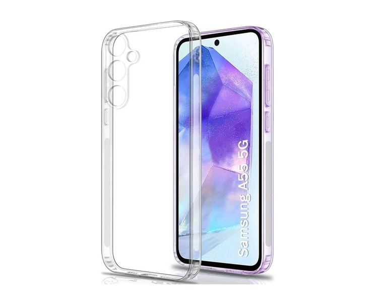 Clear Slim TPU, Shockproof Case Compatible with Samsung Galaxy A55