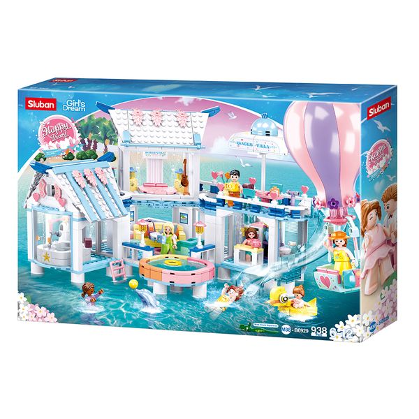 Sluban Building Set: Sea View Pool Villa - 938 Pieces