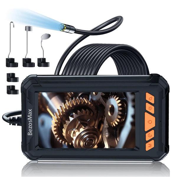 BezosMax 1080P Industrial Endoscope, Inspection Borescope Camera with Light