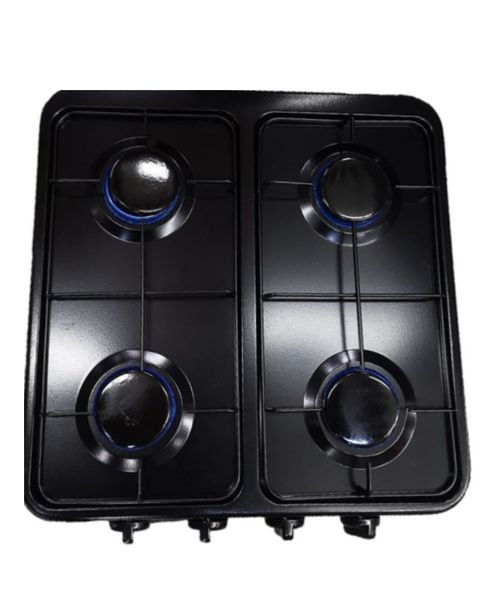 4 x Plate Burner Gas Stove Black