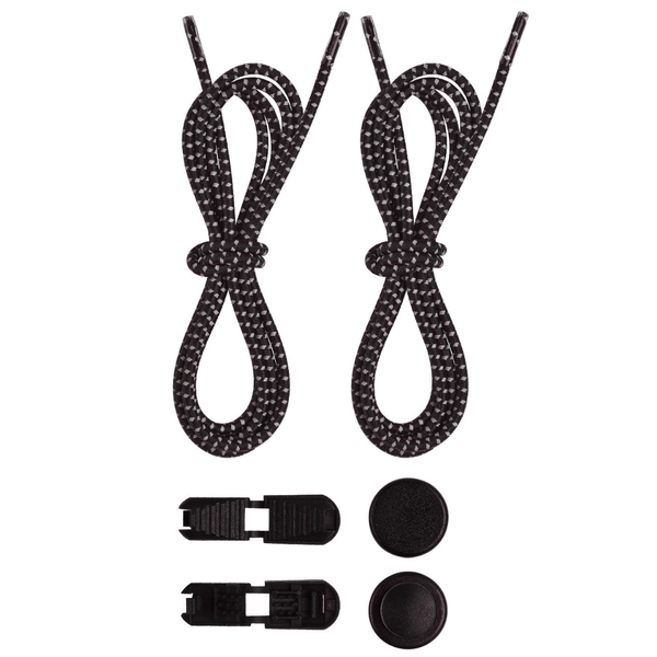 Arfast-Reflective Elastic No-Tie Shoelaces with Lock Buckles Clips(2 Pairs)