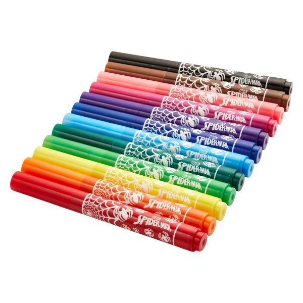 Marvel Spider-Man Jumbo Fibre Markers