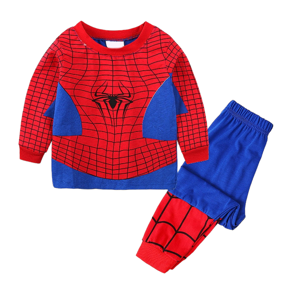 Kids' Spiderman Pyjamas are Red, Blue