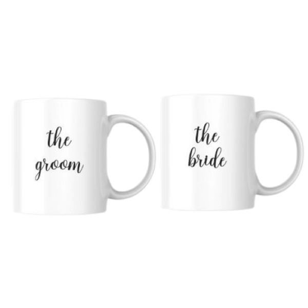 The Groom and The Bride Coffee Mug Set