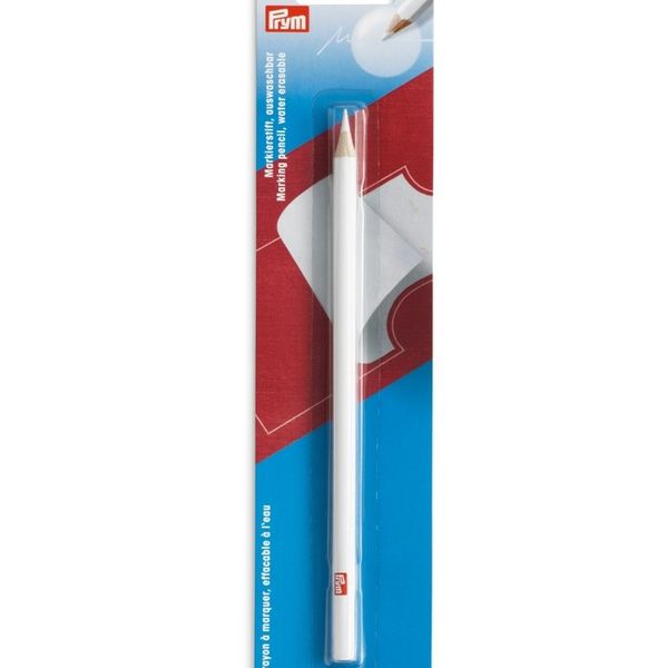 Prym Water Erasable White Fabric / Material Marking Pencil
