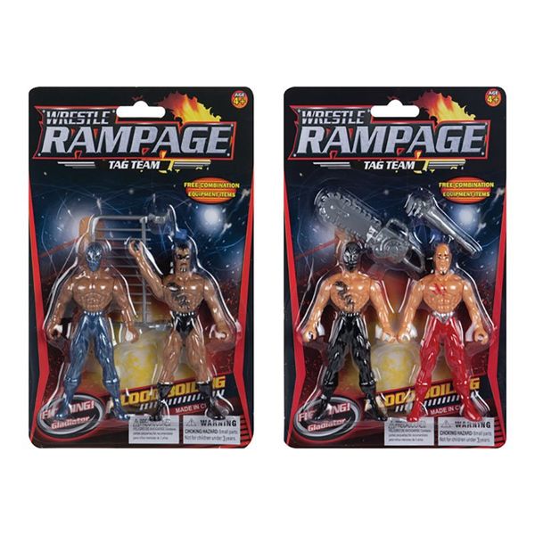 Bulk Pack x 4 Wrestling Figurines
