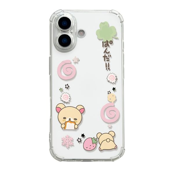 Cute Little Bear Print Pattern Phone Case - Fashionable And Creative
