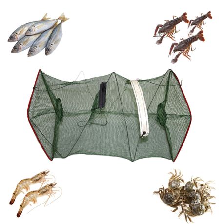 Camping Tackle Folded Zipper Shrimp Cage Portable Fishing Nets Outdoor Set, Shop Today. Get it Tomorrow!