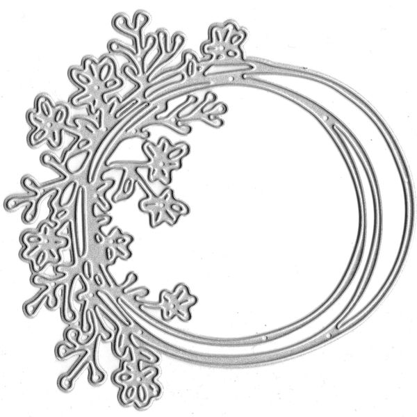 Craft Stationary Flower Arch Steel Template Stencil(11.2cm)