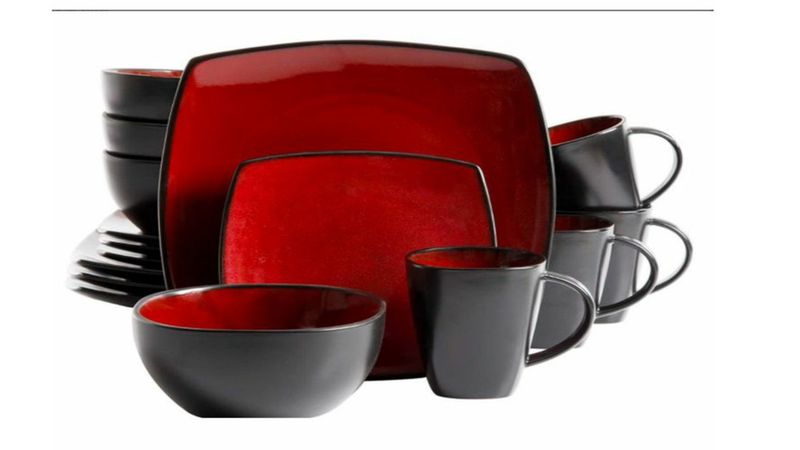 Dream World 16 Pieces Square Ceramic Dinner Set