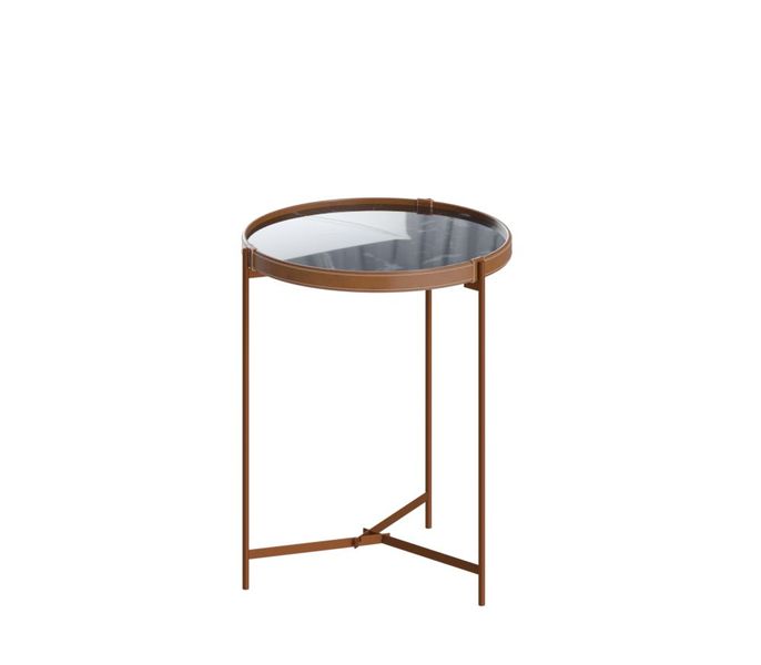 George &amp; Mason - Aqua Mirror Small Side Table