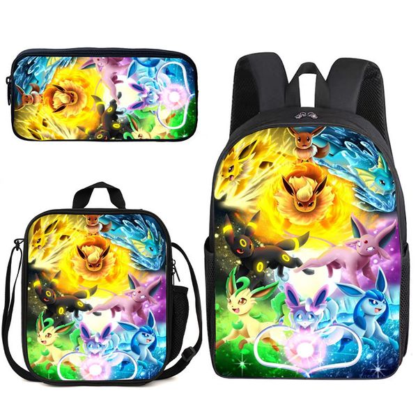 3-Piece Kids Backpack Set: School Bag, Lunch Box &amp; Pencil Case SpongeBob