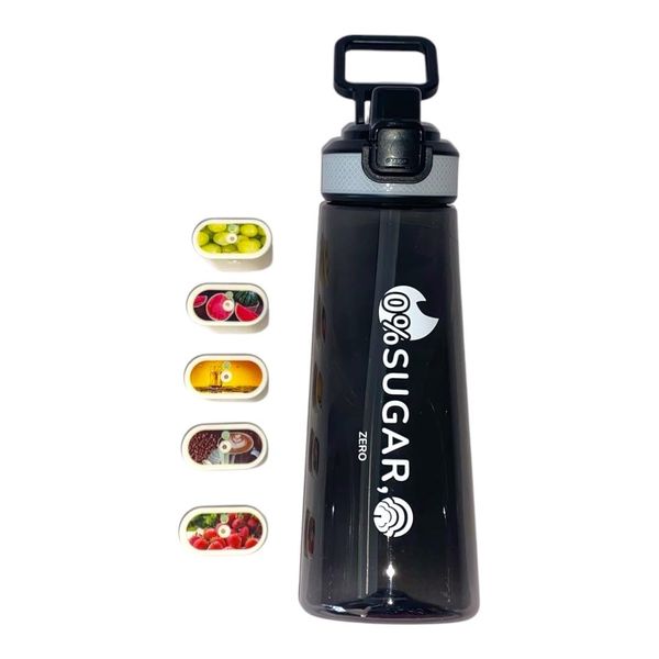 700ml Flavour Infused Water Bottle with 5 Scented Pods