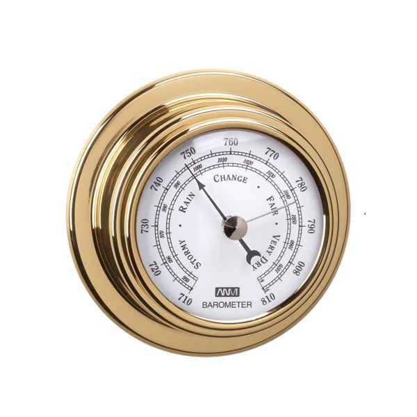 ANVI Barometer Polished Brass and Lacquered