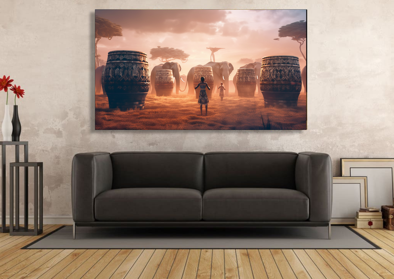 Canvas Wall Art - Drums of the Savanna - IM0352