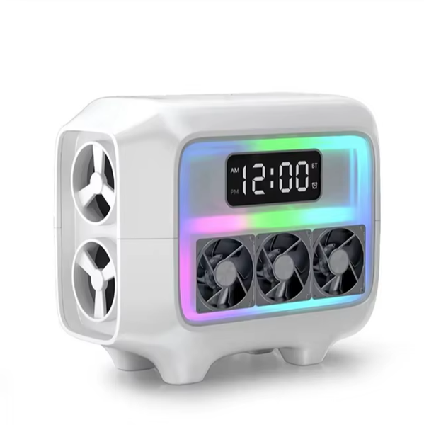 Bluetooth Speaker with LED Clock &amp; RGB Lighting