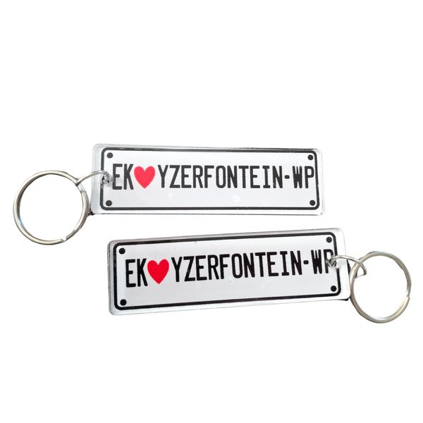 Keyring Numberplate Home Assecories Yzerfontein