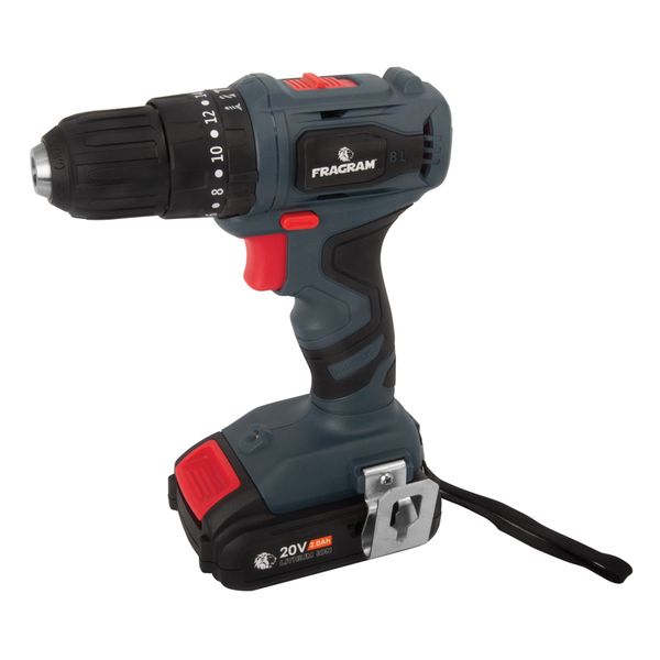 Fragram 20V Brushless Cordless Impact Drill Inclu 2.0Ah Lithium Ion Battery &amp; Charger