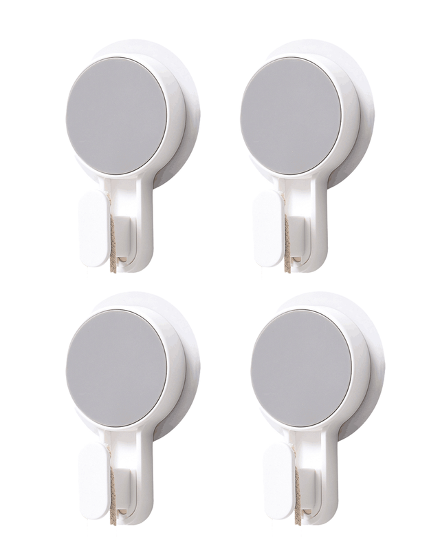 Wall-mounted Adhesive Hooks/Hangers for Bathroom or Kitchen (4 Pack ...