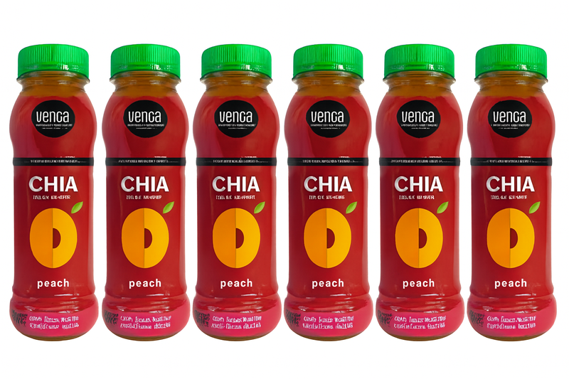 Venga Chia Seed Drink Peach 330ml (6 Pack)
