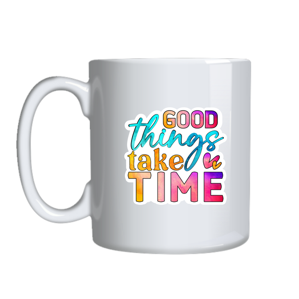 Take Time Coffee Mugs Trendy Positive Vibes Graphic Cup Birthday Present032