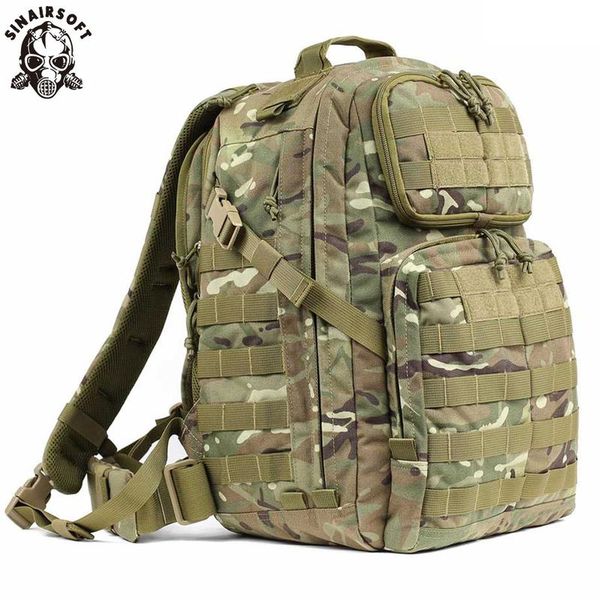 Sinairesoft 55L Outdoor Molle Molle Tactical Backpack Waterproof Climbing