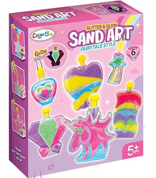 Kids Glitter &amp; Glow Sand Art Kit