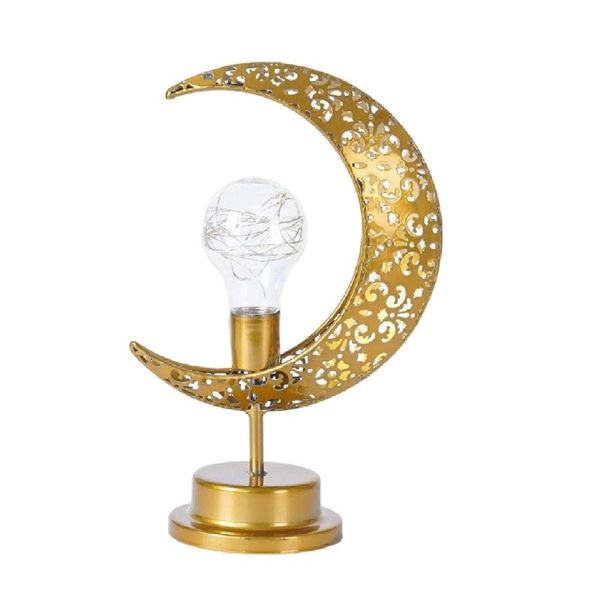 Bulb Battery Operated Moon Shaped LED Desk Lamp