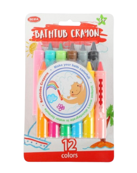 Beifa Bathtub Crayon Set - 12 Colours