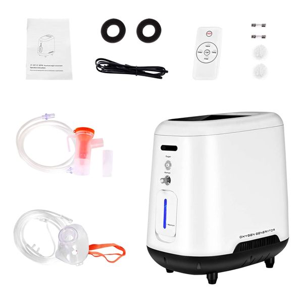 Oxygen Concentrator 1-7L Adjustable Portable Oxygen Machine