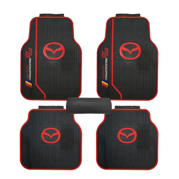 CFM-001-5-MAZDA, Universal 5 PCS Heavy Duty Rubber 3D Moulded Car Floor Mat