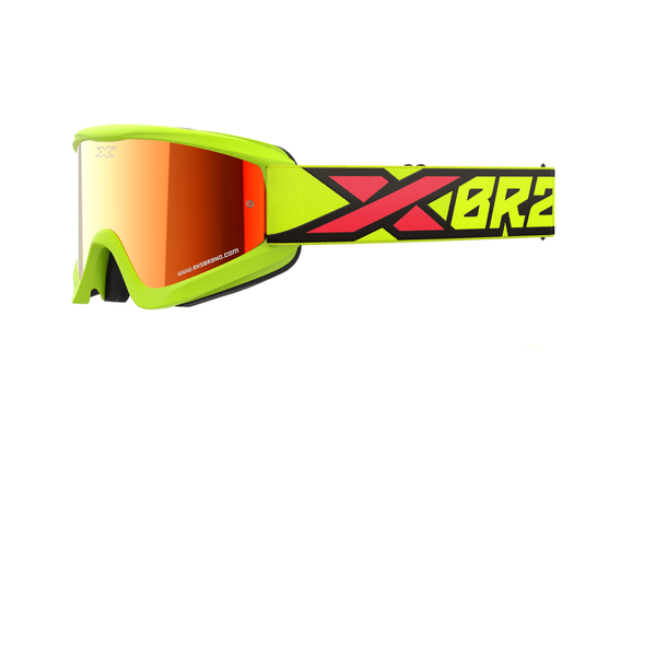 EKS Gox Flat Out Flo Yellow/Black/Red Fire Goggle