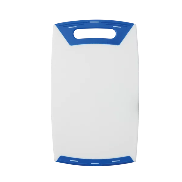 Kitro Plastic White &amp; Blue Cutting Board