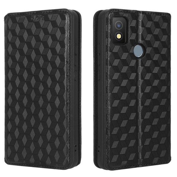 Flip Cover Compatible With Cricket Icon 4 Shockproof Leather Cover