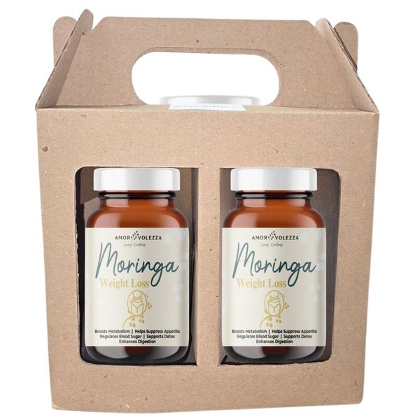2 Pack Combo Moringa Weight Loss 120 Capsules