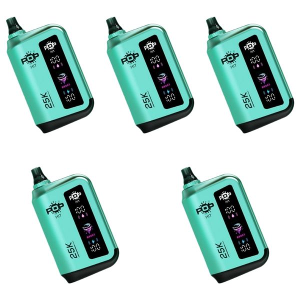 Pop Hits 25000 Puffs Disposable Vape - Simply Mint (Pack of 5)