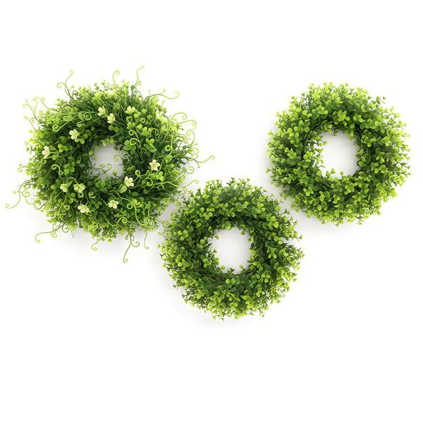 Premium Faux Greenery Wreaths - In 3 Designs for Home &amp; Garden