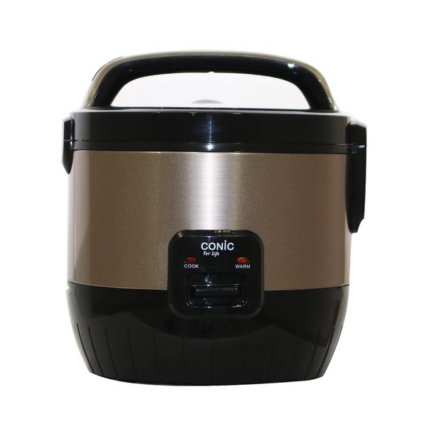 Conic 1.8 Litres Aluminium 3 in 1 Function Automatic Rice Cooker - Silver
