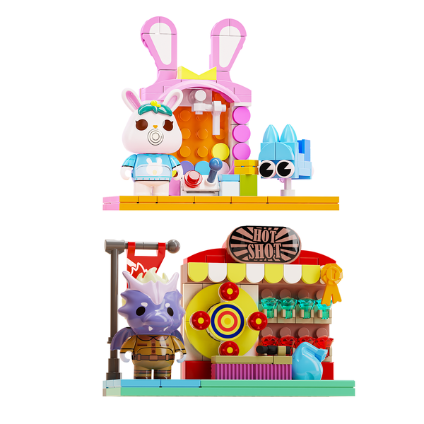 Building block toys Animal Paradise Set, 2-in-1 Mixed Pack with Dust Cover