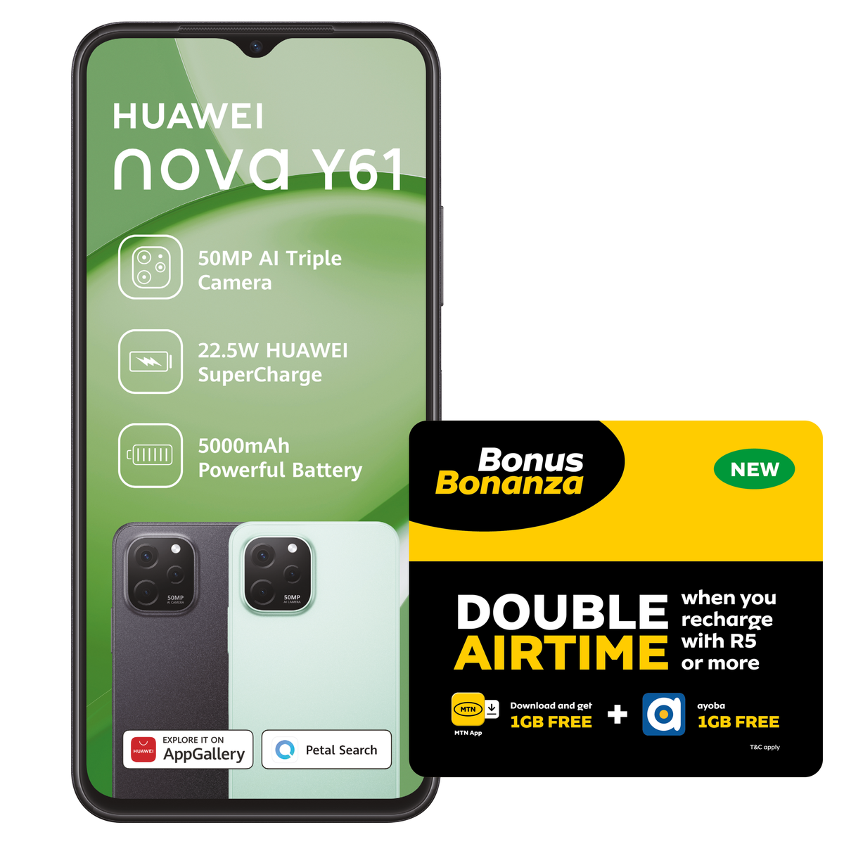 Huawei Nova Y61 - LTE DS - Mint Green