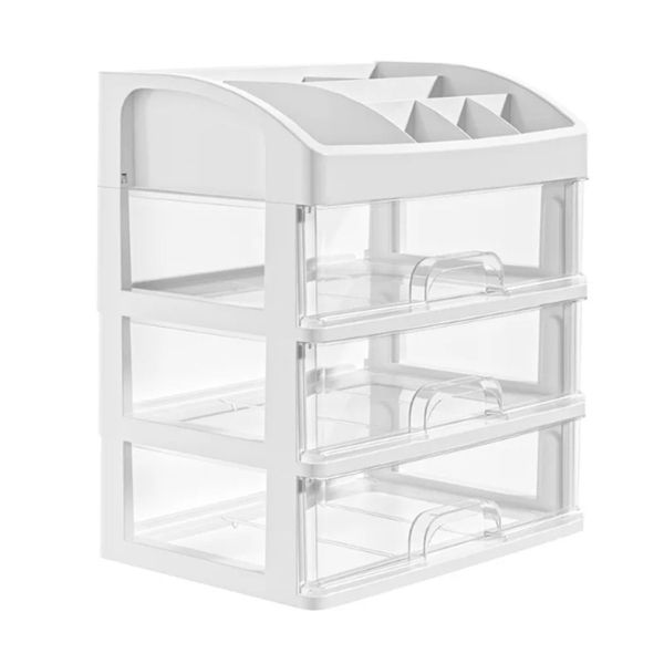 Cosmetics Storage Box with 3 Drawers