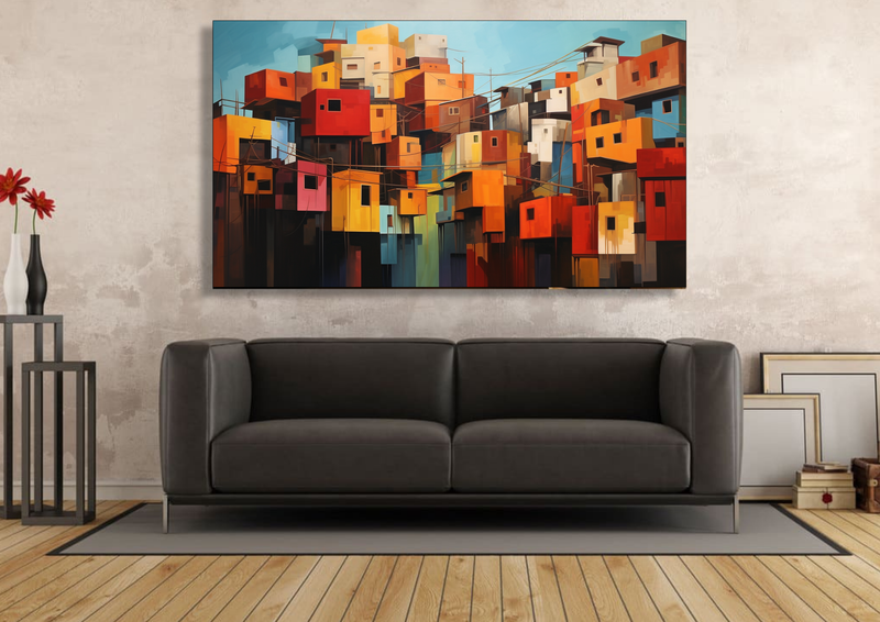 Canvas Wall Art - Shanty Symphony Abstract - HC1031