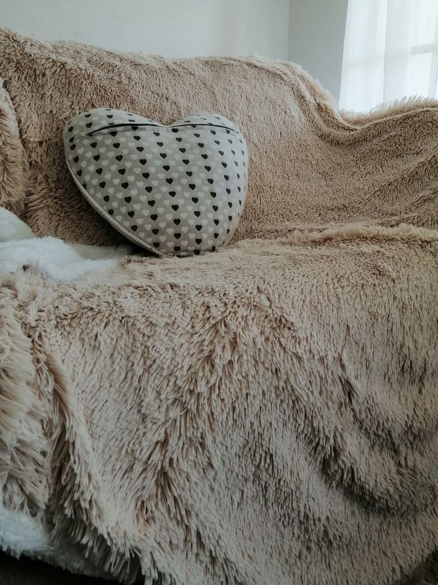 Premium Reversible Sherpa Fleece Throw BlanketChampagneWhite Buy