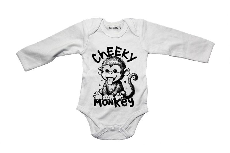 Cheeky Monkey - Long Sleeve - Baby Grow