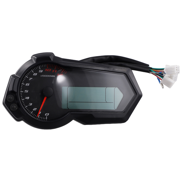 Motorcycle 1200Rpm Odometer Tachometer Utv Lcd Compatible with Universal