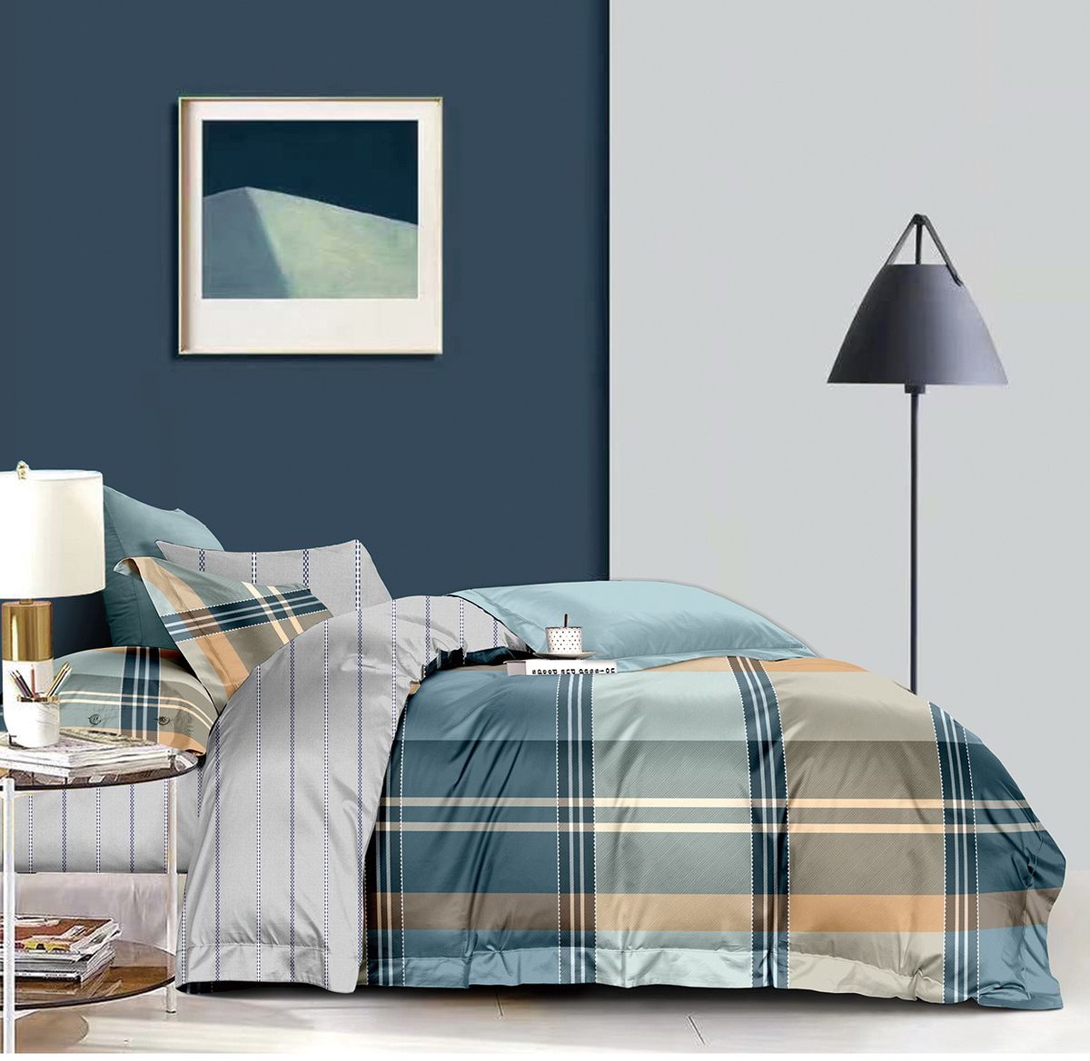 Linen Boutique Duvet Cover Set 100 Cotton 200TC Stripe