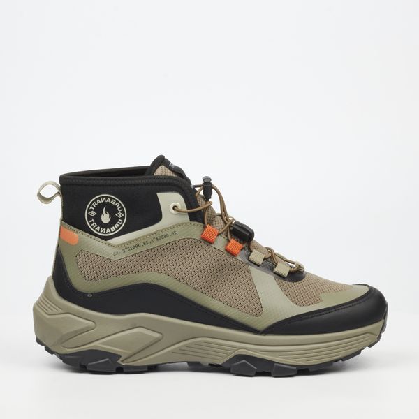 URBANART Kane 1 Men Olive Mesh Ankle Boots - Olive