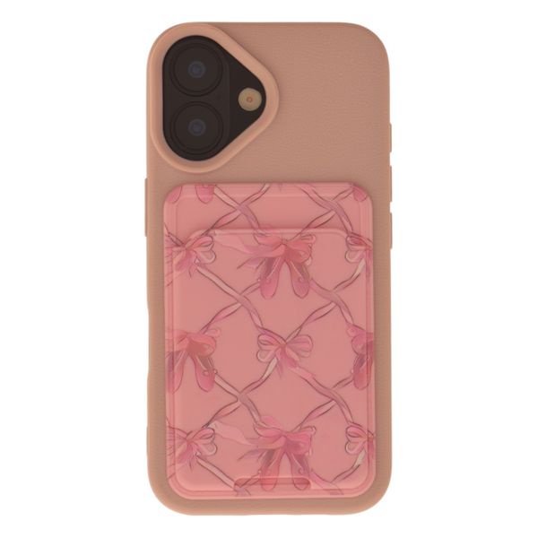 Pink Ballet-Inspired Phone Case With Card Holder - iPhone Compatible