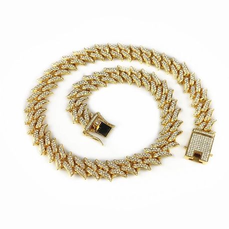 Iced on sale gold chain